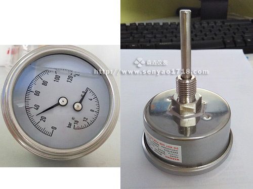 壓力溫度一體表可以充油嗎？