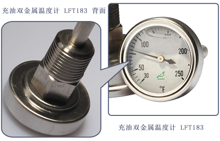 充油雙金屬溫度計T183