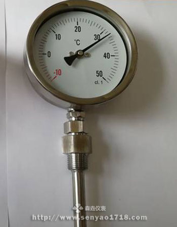 WSS-411雙金屬溫度計(jì)感溫管長度